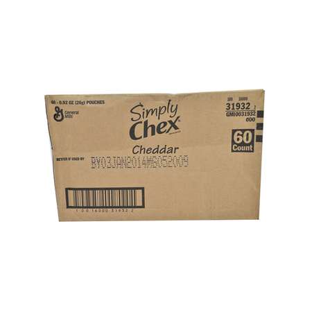 CHEX MIX Simply Chex Cheddar Snack Mix .92 oz., PK60 16000-31932